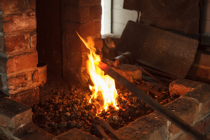 Blacksmithing at Boyertown Auto Museum