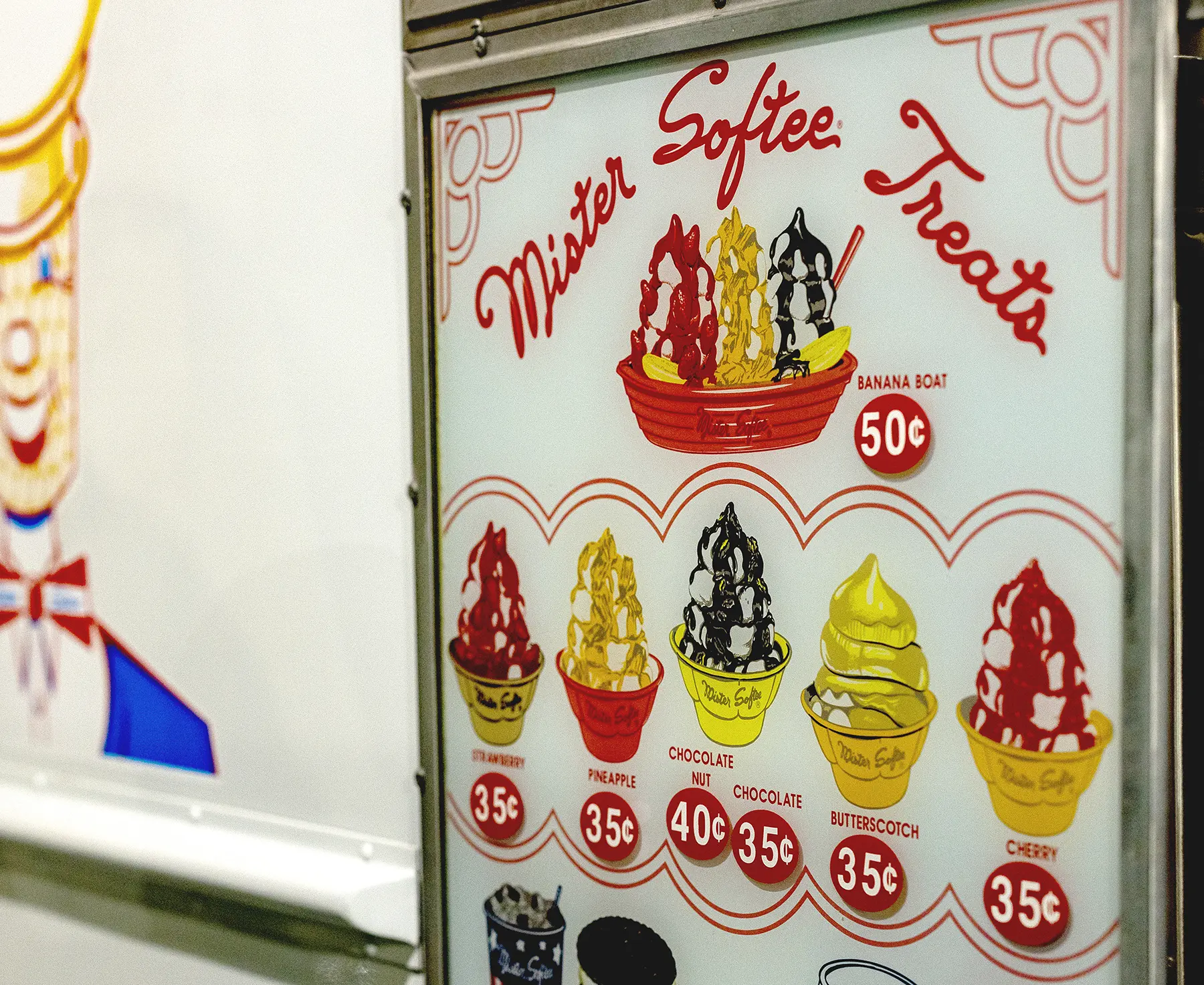 Mister Softee - Original Menu Board