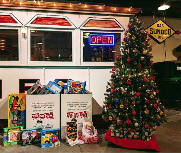 toys for tots Boyertown auto museum